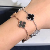Clover Armbånd Sølvsvart