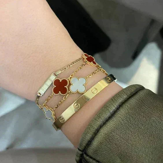 Clover Armbånd Rød