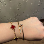 Clover Armbånd Rød