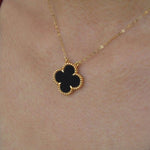 Clover Halskjede Svart