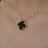 Clover Halskjede Svart