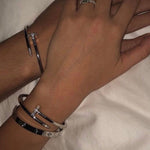 Elegance Spikerarmbånd i Sølv