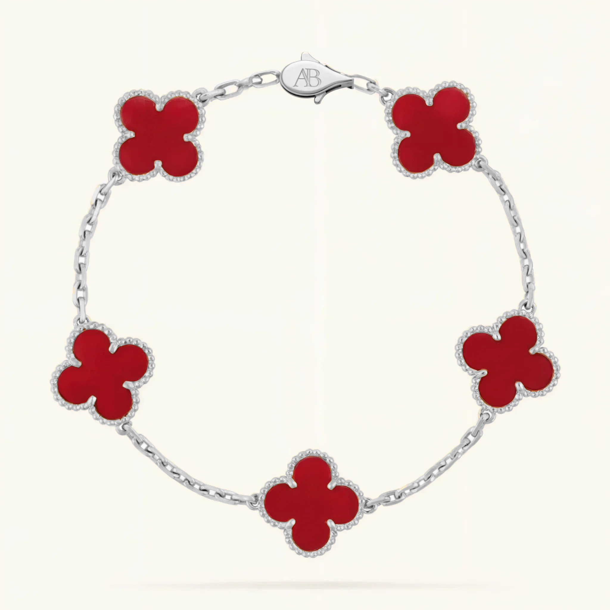 Clover Armbånd Rød