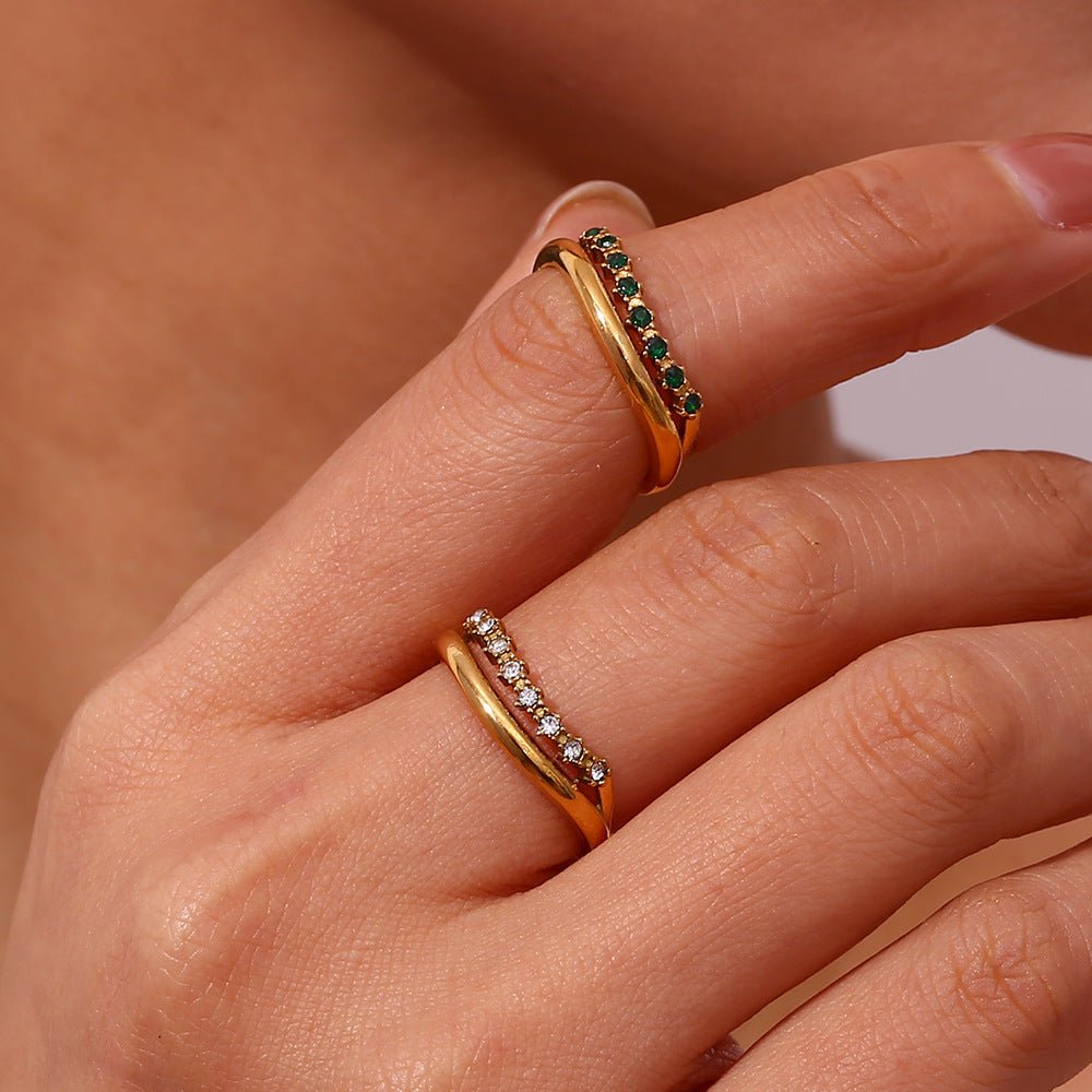 Adeline Smal Ring i Gull