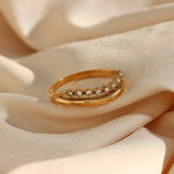 Adeline Smal Ring i Gull