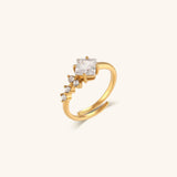 Alaia Glitrende Ring i Gull