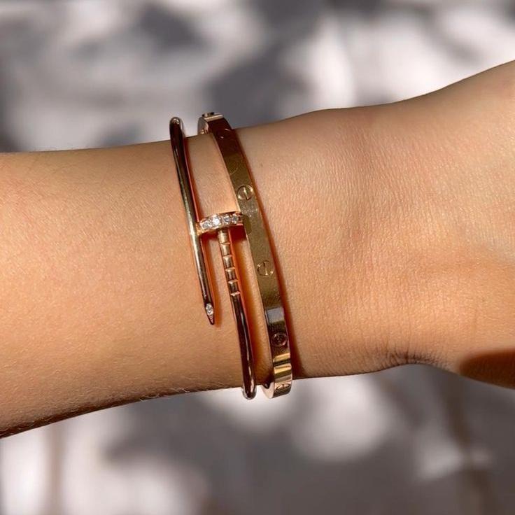 Elegance Spikerarmbånd i Roségull
