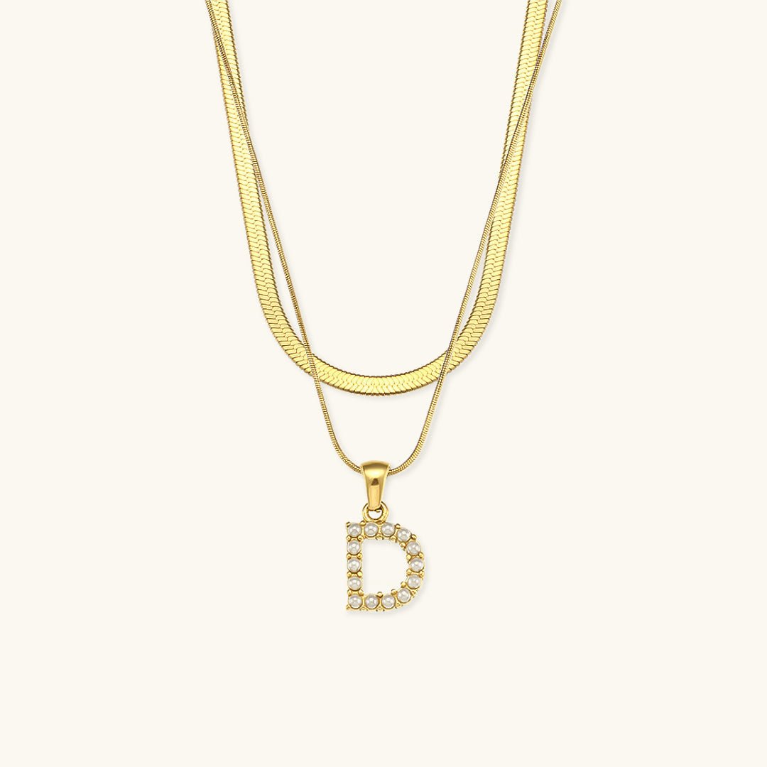 Fiona Initialhalskjede i Gull