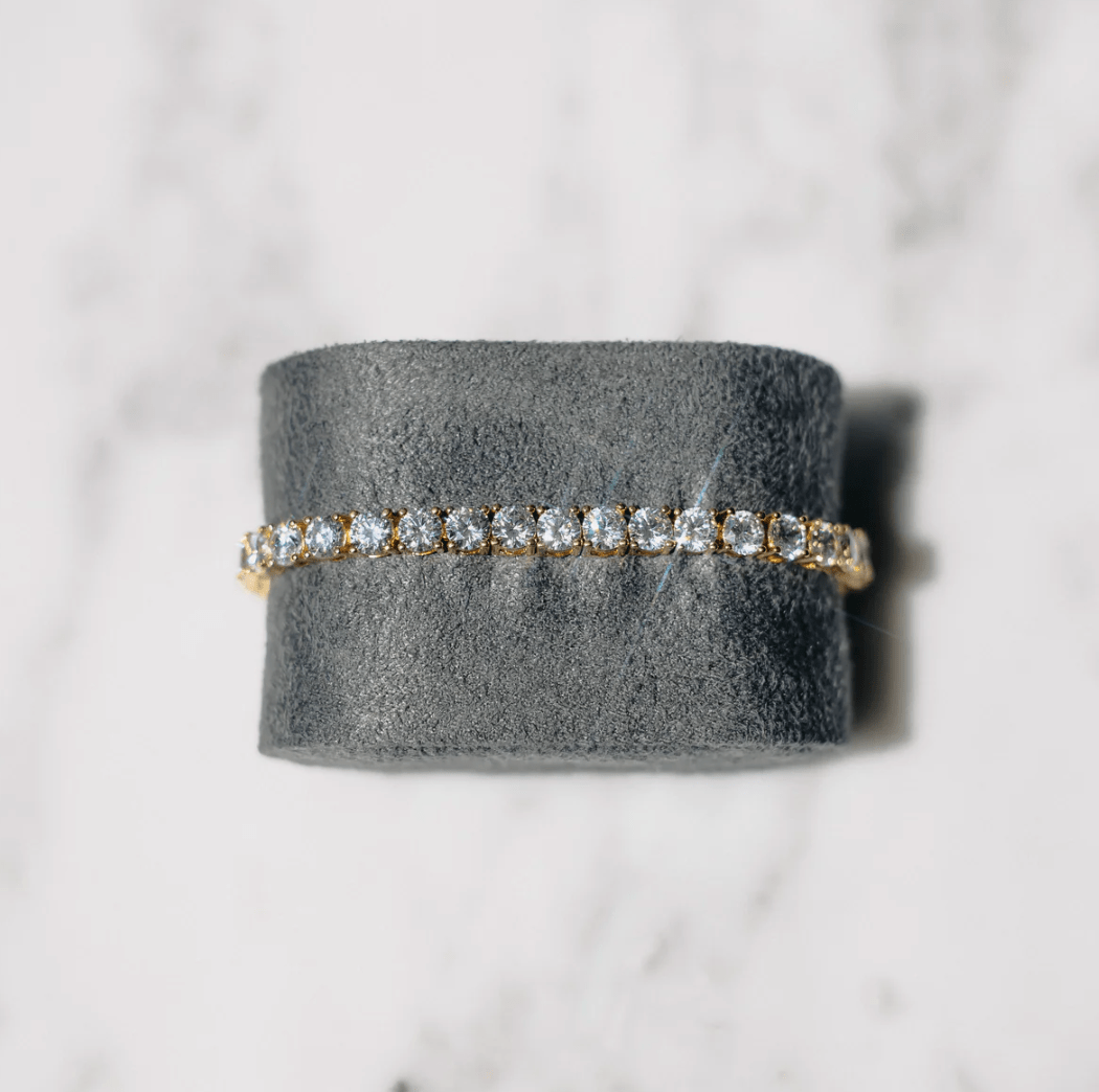 Elegant Tennisarmbånd i Gull