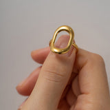 Noelle Uregelmessig Ring i Gull