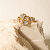 Romy Hjerteformet Ring i Gull