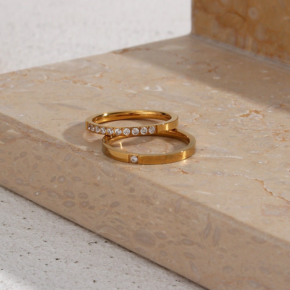 Sage Minimalistisk Ring i Gull