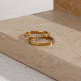 Sage Minimalistisk Ring i Gull