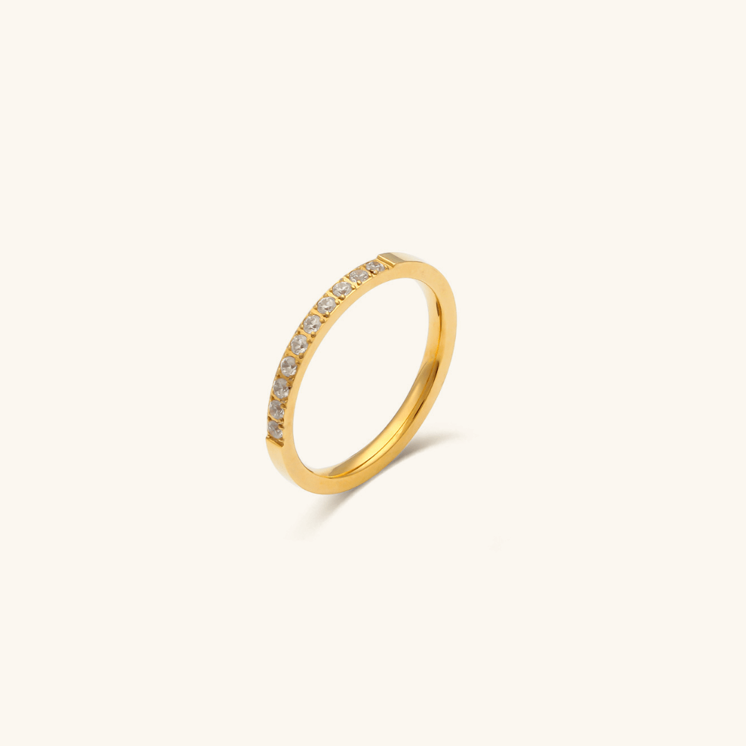 Sage Minimalistisk Ring i Gull