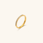 Sage Minimalistisk Ring i Gull