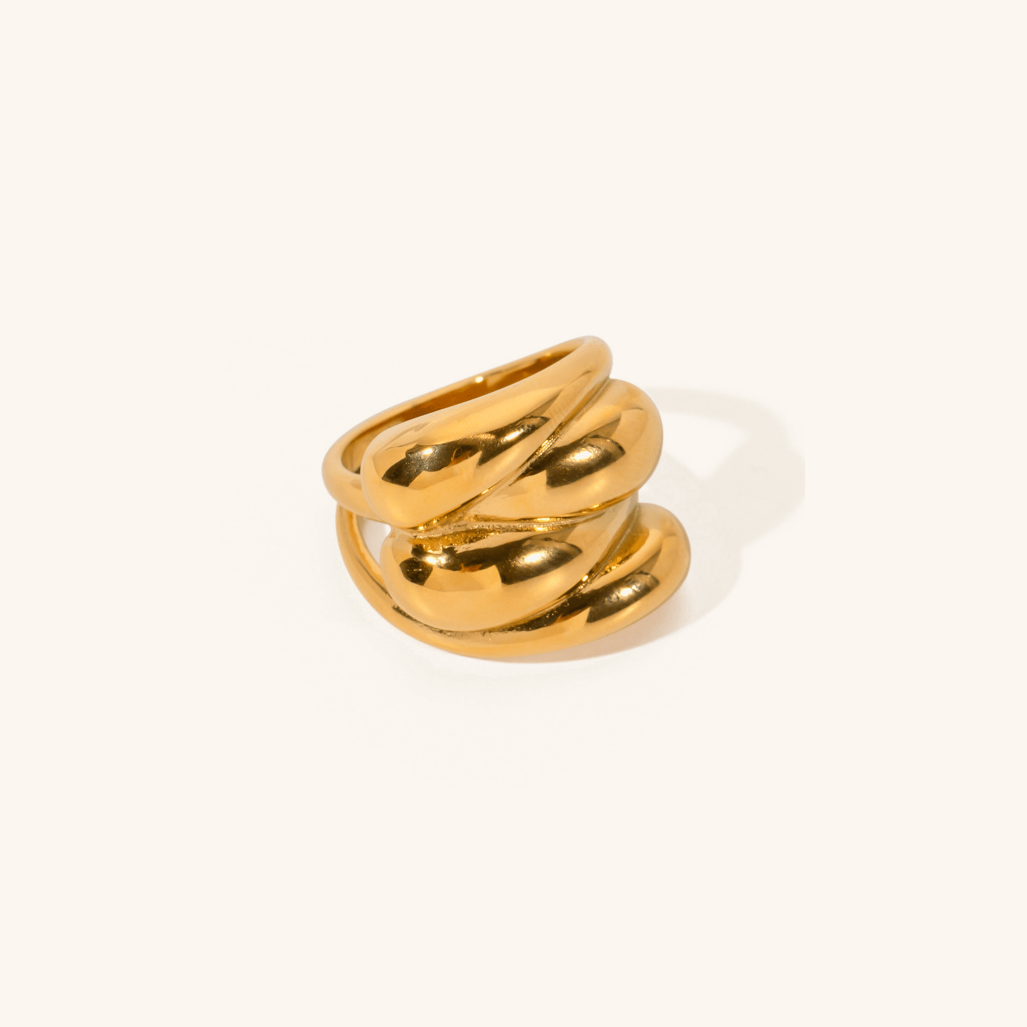 Sona Tvunnet Ring i Gull