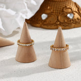 Unna Minimalistisk Ring i Gull