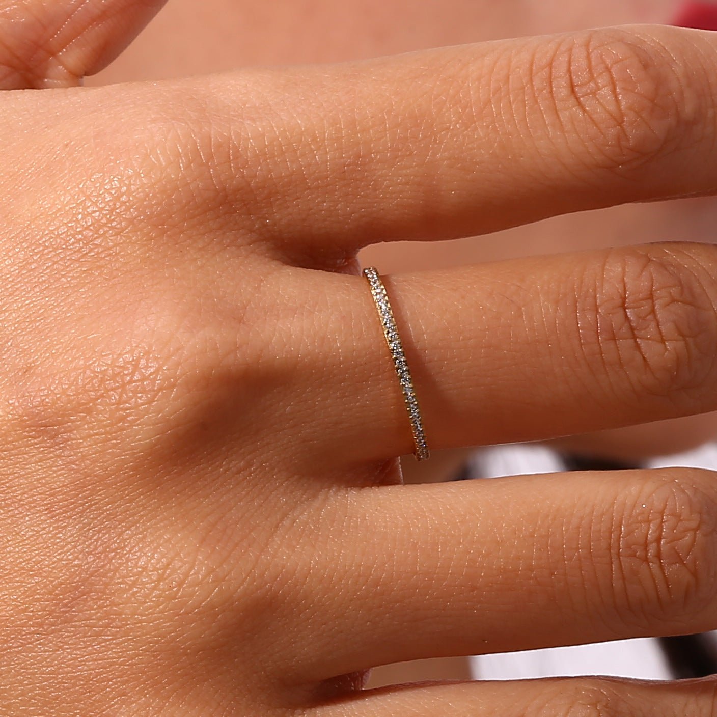 Zarra Pavé Ring i Gull